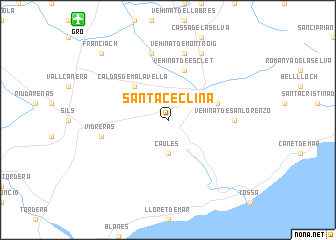 map of Santa Ceclina