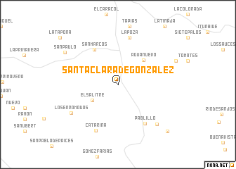 map of Santa Clara de González
