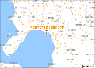 map of Santa Clara Norte