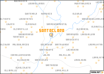 map of Santa Clara