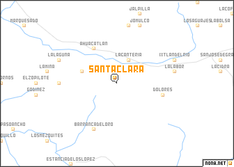 map of Santa Clara