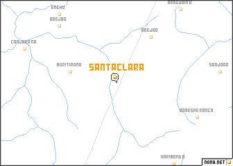 map of Santa Clara