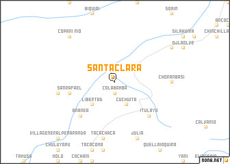 map of Santa Clara