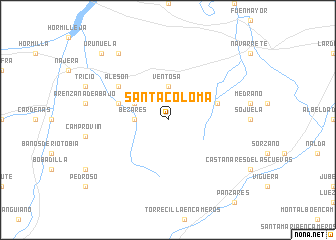 map of Santa Coloma