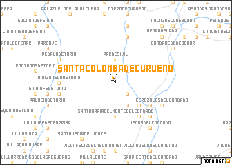 map of Santa Colomba de Curueño