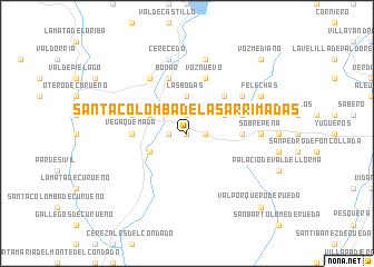 map of Santa Colomba de las Arrimadas