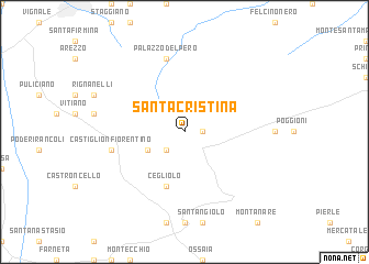map of Santa Cristina