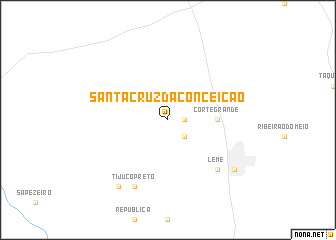 map of Santa Cruz da Conceição