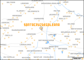map of Santa Cruz de Galeana