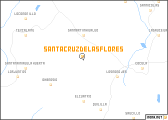 map of Santa Cruz de las Flores