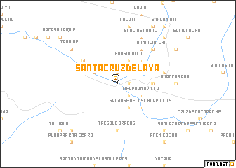 map of Santa Cruz de Laya