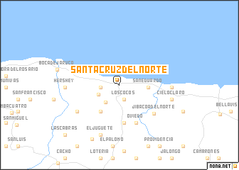 map of Santa Cruz del Norte