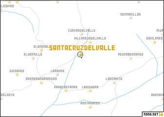 map of Santa Cruz del Valle