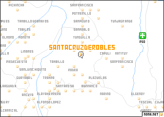 map of Santa Cruz de Robles