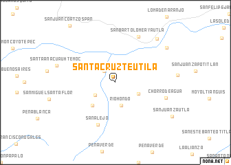 map of Santa Cruz Teutila