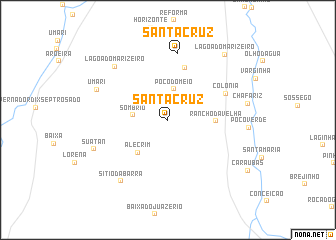 map of Santa Cruz