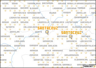 map of Santa Cruz