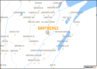 map of Santa Cruz