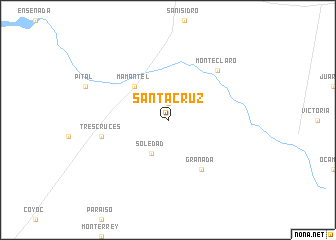 map of Santa Cruz