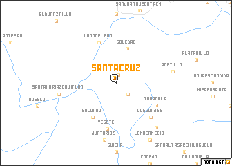 map of Santa Cruz