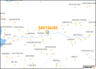 map of Santadian