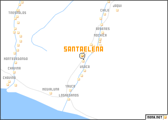 map of Santa Elena