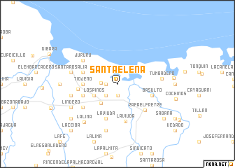 map of Santa Elena