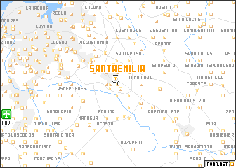 map of Santa Emilia