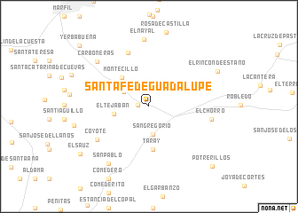 map of Santa Fe de Guadalupe