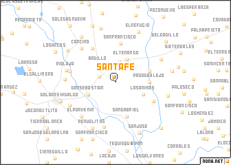 map of Santa Fe