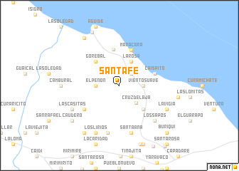 map of Santa Fe