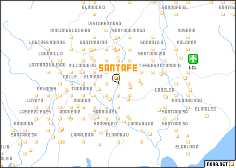 map of Santa Fe