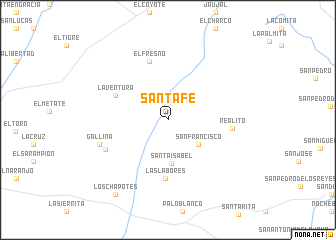 map of Santa Fe