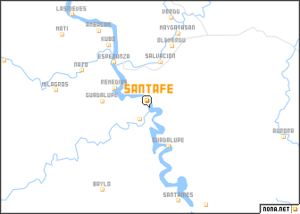 map of Santa Fe