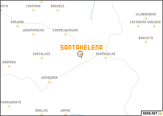 map of Santa Helena