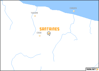 map of Santa Inês