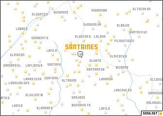 map of Santa Inés