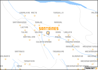 map of Santa Inés