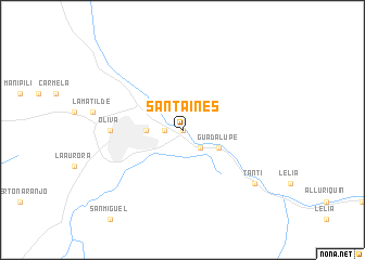 map of Santa Inés