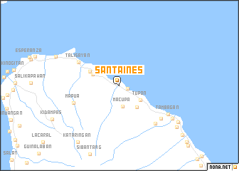 map of Santa Ines