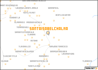 map of Santa Isabel Chalma