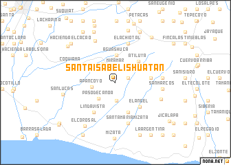 map of Santa Isabel Ishuatán