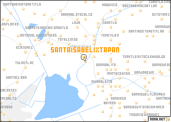 map of Santa Isabel Ixtapan