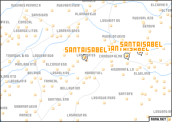 map of Santa Isabel