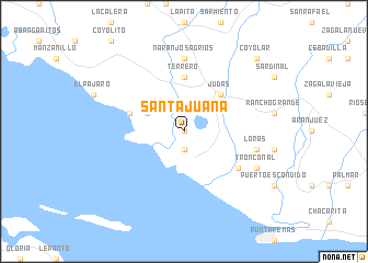 map of Santa Juana