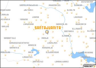 map of Santa Juanita
