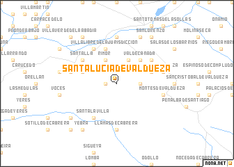 map of Santa Lucía de Valdueza