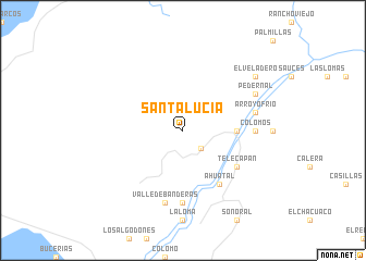 map of Santa Lucía