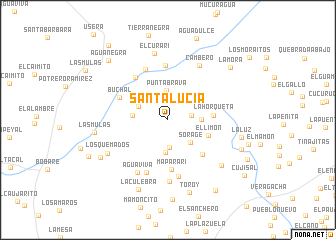 map of Santa Lucía