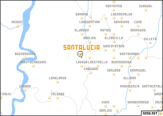 map of Santa Lucía